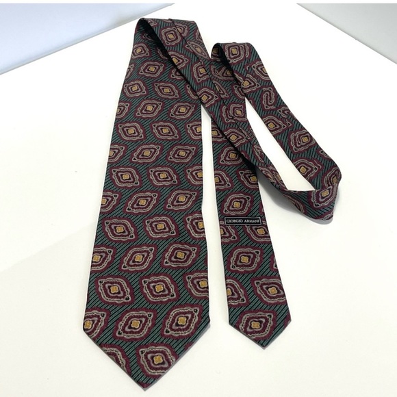 Giorgio Armani Original 100% Pure Silk Made In Italy - Picture 3 of 8